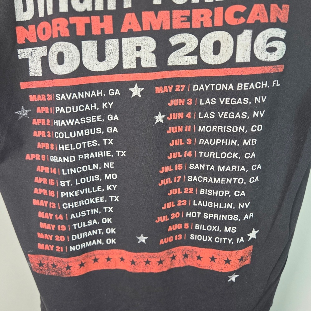 Rock Me Dwight Yoakam Tour Shirt Mens M Black 2016 Concert Tee Country Music - Picture 8 of 8